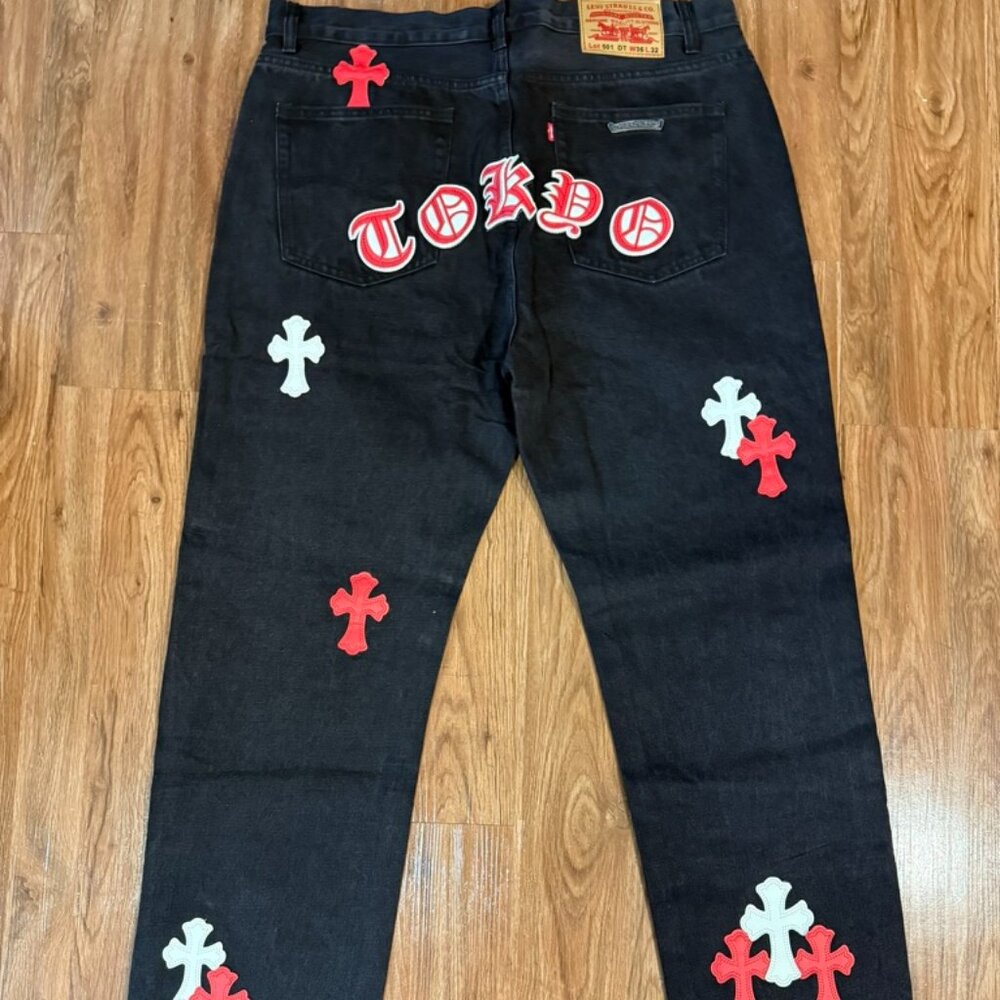 Chrome Heart  x Drake Levi's Cross Patch Denim (Tokyo Exclusive) Size 36W